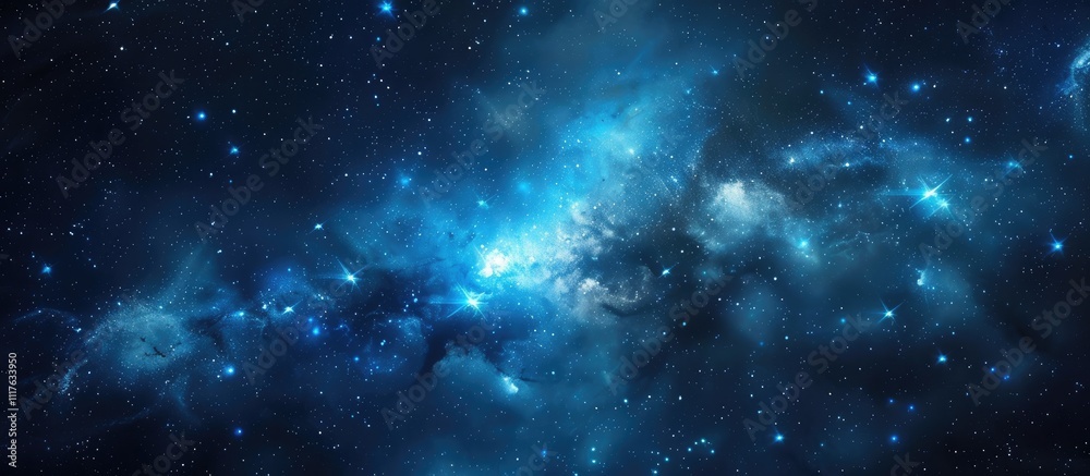 Cosmic Nebula with Glowing Stars Cosmic Nebula with Glowing Stars