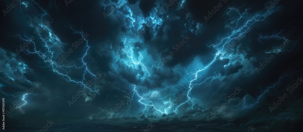 Lightning Storm Over Dark Clouds Lightning Storm Over Dark Clouds