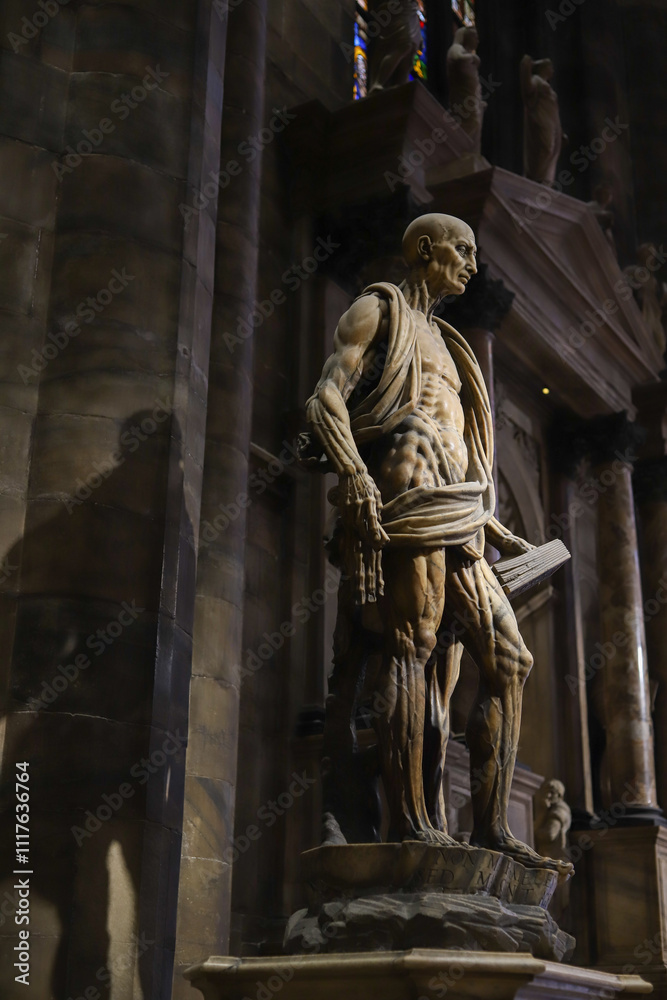 Statue of Saint Bartholomew in a Historic Cathedral Statue of Saint Bartholomew in a Historic Cathedral