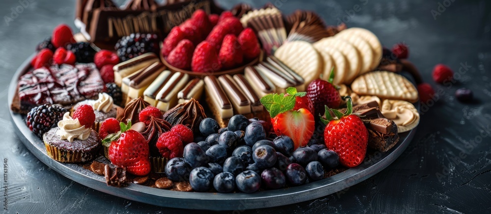A Festive Chocolate and Berry Platter A Festive Chocolate and Berry Platter