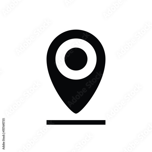 Location Pin icon. Vector stock illustration.