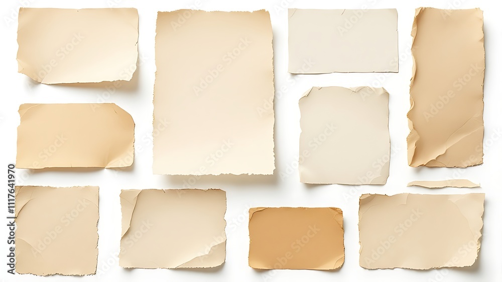 Fototapeta premium White news paper ripped message background