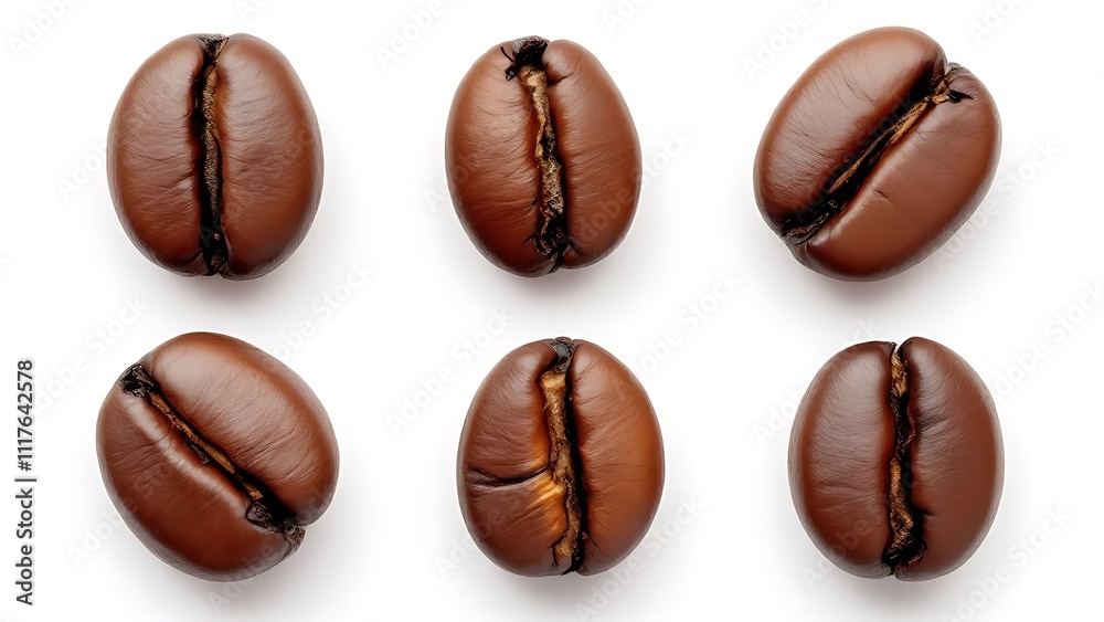 Fototapeta premium coffee bean brown roasted caffeine espresso seed