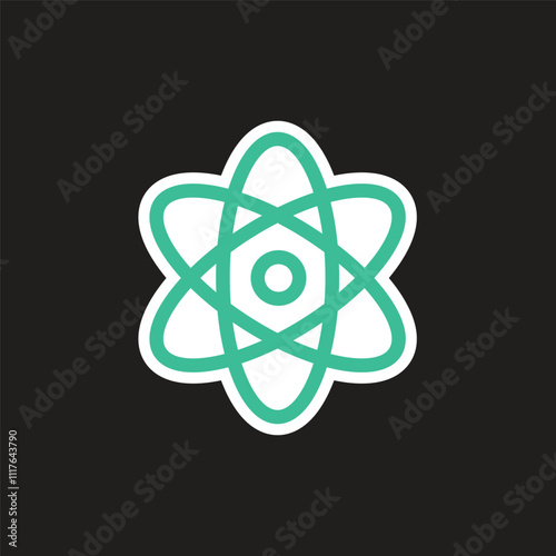 Energy Icons_Ecology Icon_Atom or Nuclear or Proton