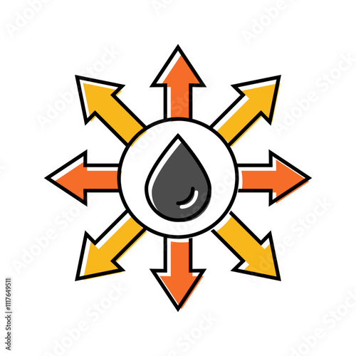 import oil industry color icon vector. import oil industry sign. isolated symbol illustration