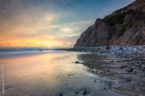 Obraz na płótnie Sunset over Dana Cove at Dana Point, California w salonie