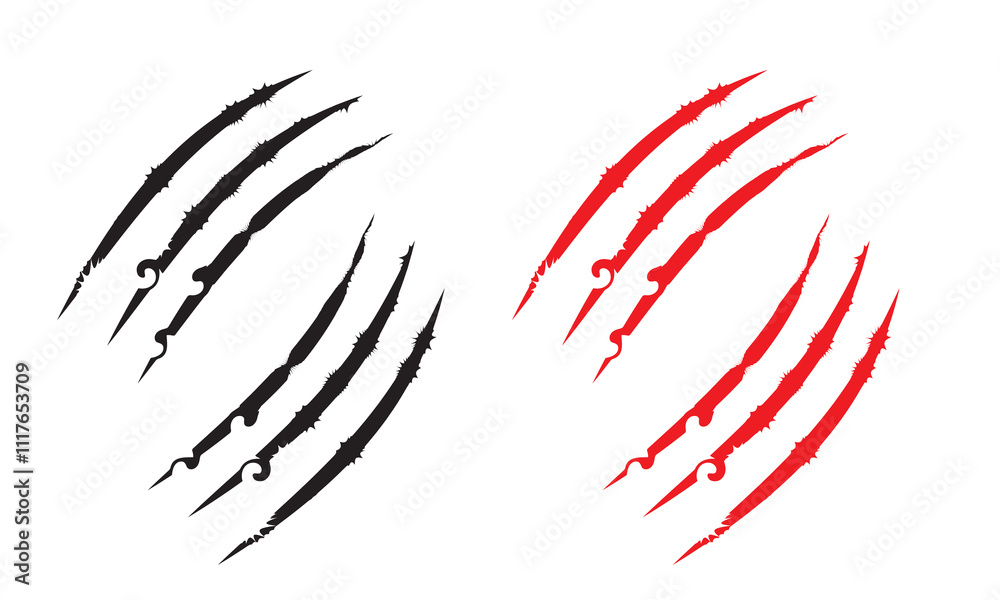 claw scratches, animal claws scratching of cat, tiger, lion, bear. isolated on white background design Template, . Vector illustration . EPS 10 claw scratches, animal claws scratching of cat, tiger, lion, bear. isolated on white background design Template, . Vector illustration . EPS 10