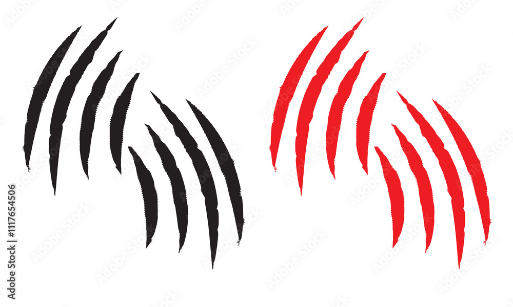 claw scratches, animal claws scratching of cat, tiger, lion, bear. isolated on white background design Template, . Vector illustration . EPS 10 claw scratches, animal claws scratching of cat, tiger, lion, bear. isolated on white background design Template, . Vector illustration . EPS 10