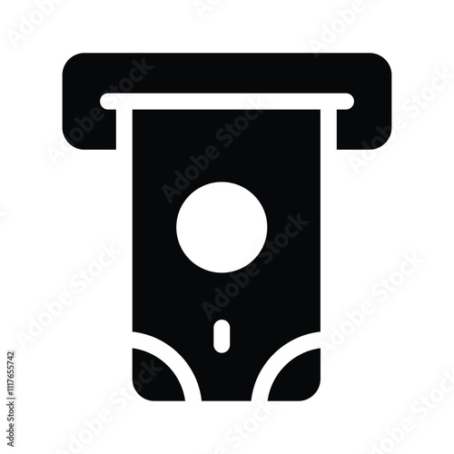 An ATM slot, symbolizing cash withdrawal or transactions