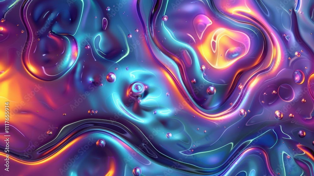 Abstract colorful fluid texture with vibrant hues and bubbles. Abstract colorful fluid texture with vibrant hues and bubbles.