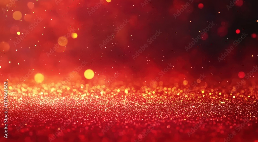 Captivating Abstract Dark Red and Gold Glittering Background with Mesmerizing Illumination and Brilliant Lustre Captivating Abstract Dark Red and Gold Glittering Background with Mesmerizing Illumination and Brilliant Lustre