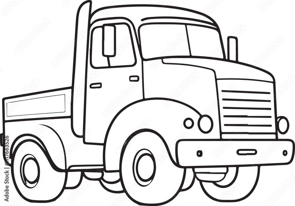 Delivery Truck Coloring Page Delivery Truck Coloring Page