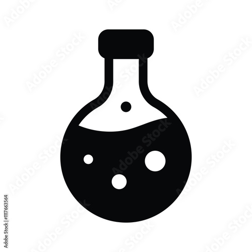 A lab flask, representing innovation in business or finance