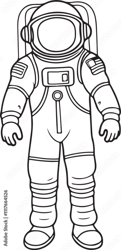 Astronaut Coloring Page Astronaut Coloring Page