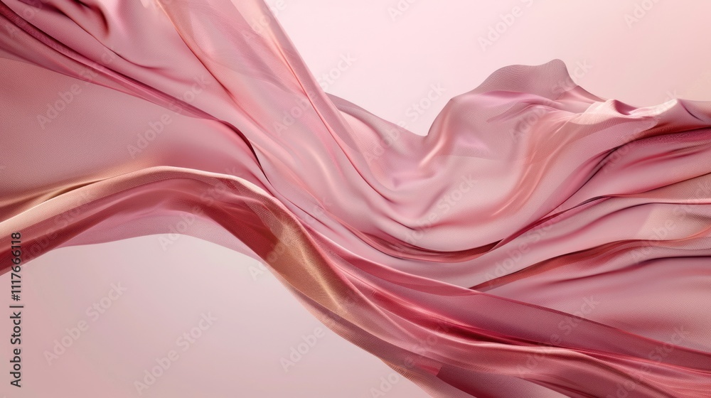 Abstract Pink Fabric Swirling Abstract Pink Fabric Swirling