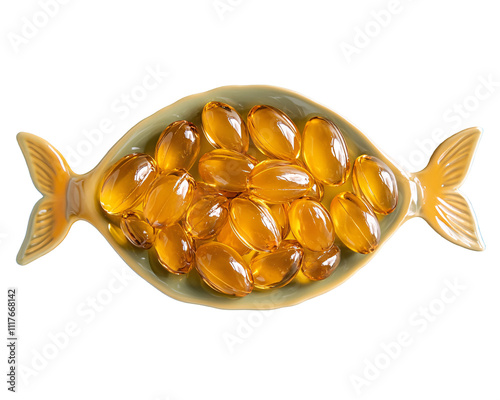 a bowl of fish shaped pills photo