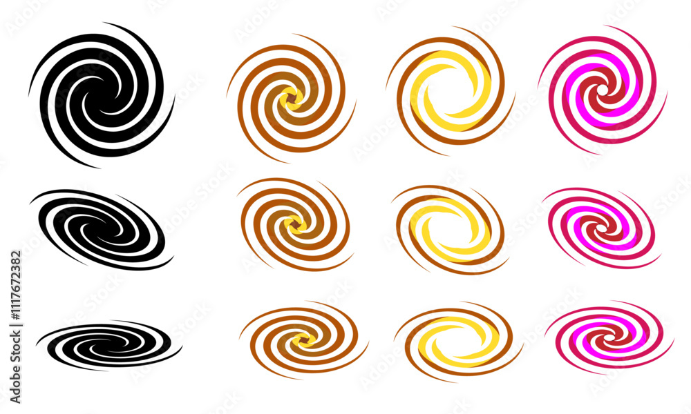 Kinetic abstract geometric vector illustration
