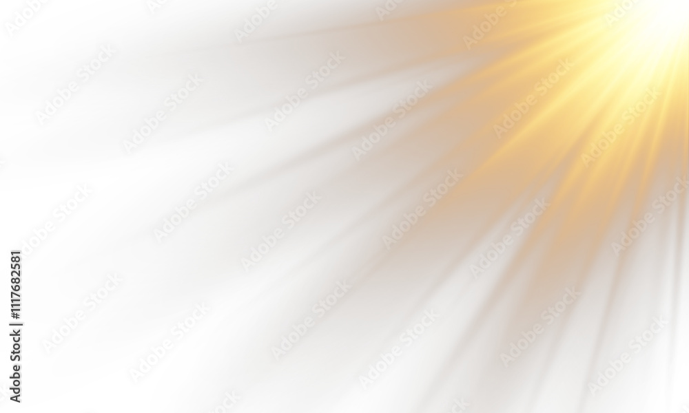 Obraz premium PNG sunlight with special lens flare effect. Vector light effect.