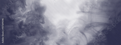 Vector diagonal line halftone pattern gradient effect. Modern, abstract smoke effect backdrop design. Retro engrave effect.