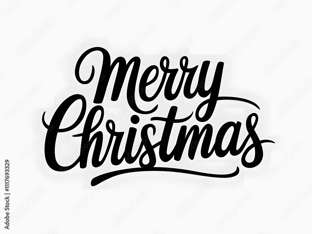 Fototapeta premium Merry Christmas wishes poster