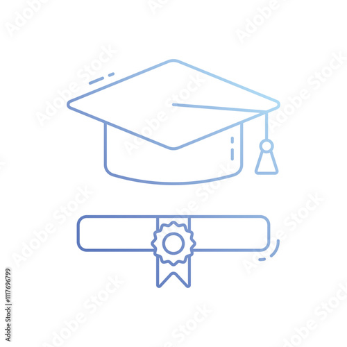 Master Degree vector icon