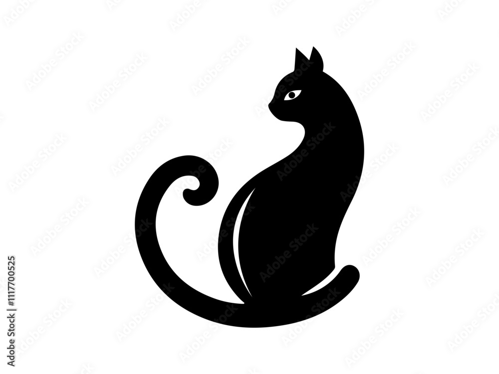 Cat Logo Design Illustration Cat Logo Design Illustration