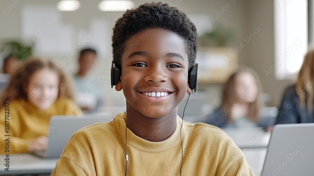 A close-up of assistive technology being used by a student with a visual impairment in a classroom environment, showcasing supportive tools like braille displays, with focused attention on the A close-up of assistive technology being used by a student with a visual impairment in a classroom environment, showcasing supportive tools like braille displays, with focused attention on the