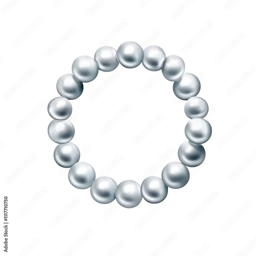 Elegant pearl necklace with round pearls arranged in circular pattern, showcasing classic and timeless design. Perfect for formal occasions or as gift. isolated on transparent background Elegant pearl necklace with round pearls arranged in circular pattern, showcasing classic and timeless design. Perfect for formal occasions or as gift. isolated on transparent background