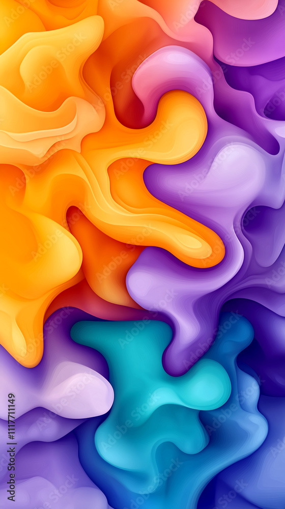 A colorful abstract painting with a lot of different colors and shapes. The painting is very vibrant and lively, with a sense of movement and energy. The colors seem to be swirling A colorful abstract painting with a lot of different colors and shapes. The painting is very vibrant and lively, with a sense of movement and energy. The colors seem to be swirling