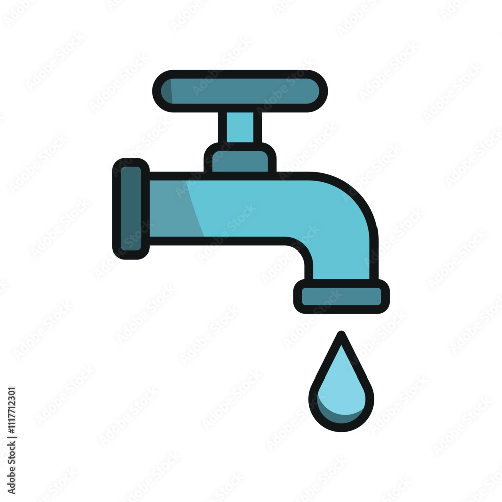 Faucet icon designed with a clean and modern concept, perfect for elevating your digital designs Faucet icon designed with a clean and modern concept, perfect for elevating your digital designs