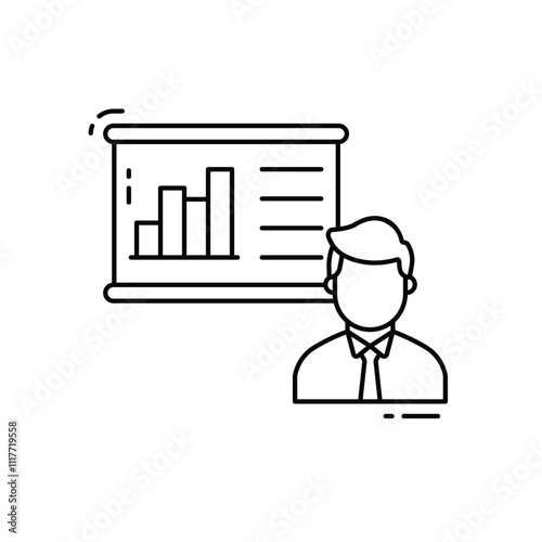 Presentation vector icon