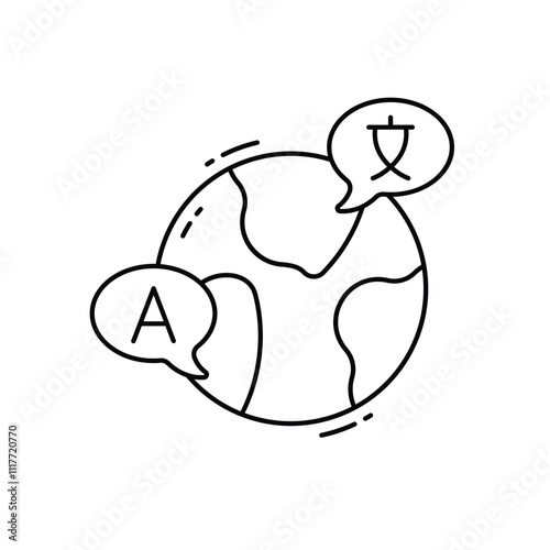 Translator vector icon