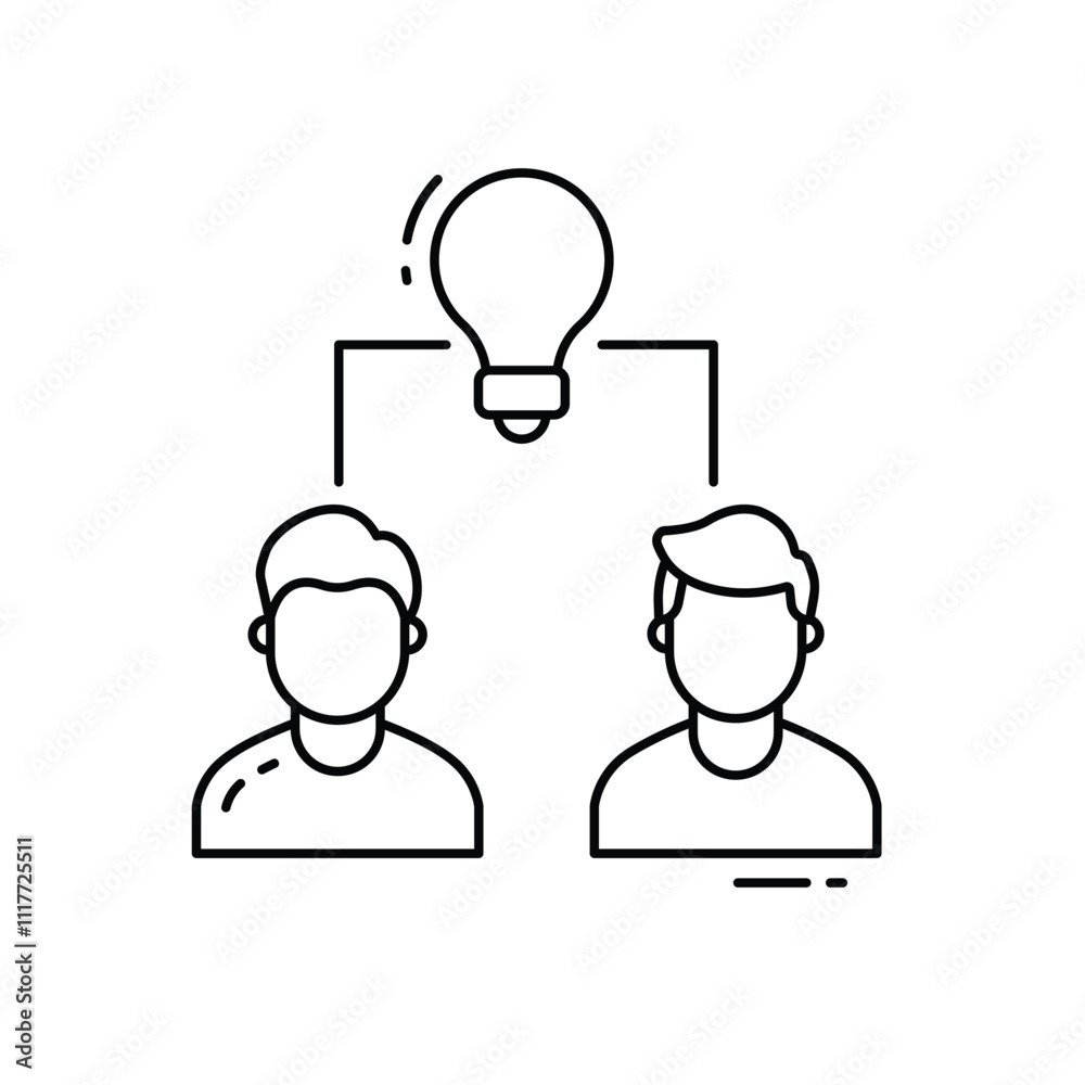 Sharing Ideas vector icon Sharing Ideas vector icon