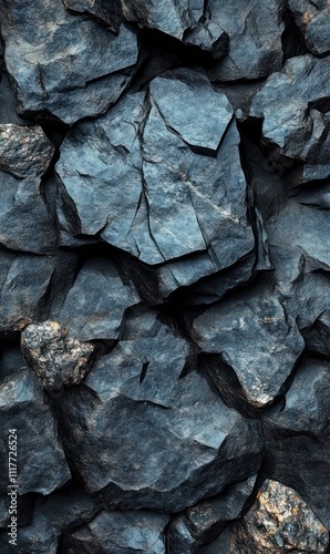 Dark, textured rock formation.