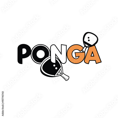 Table tennis sport logo collection. Sports symbol for template or element. Ping pong tournament vector design