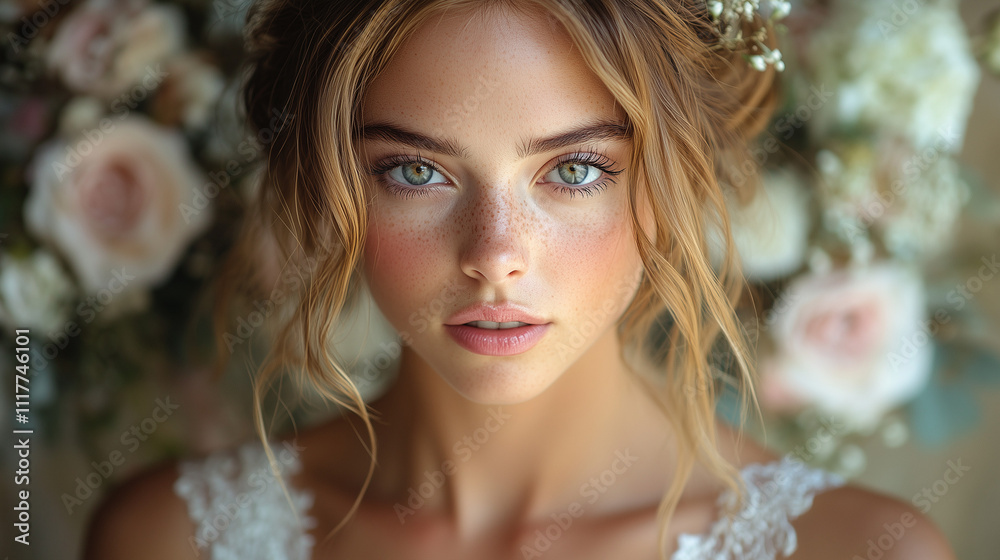 Bride portrait close up

