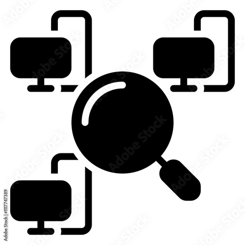 search icon, glyph icon style