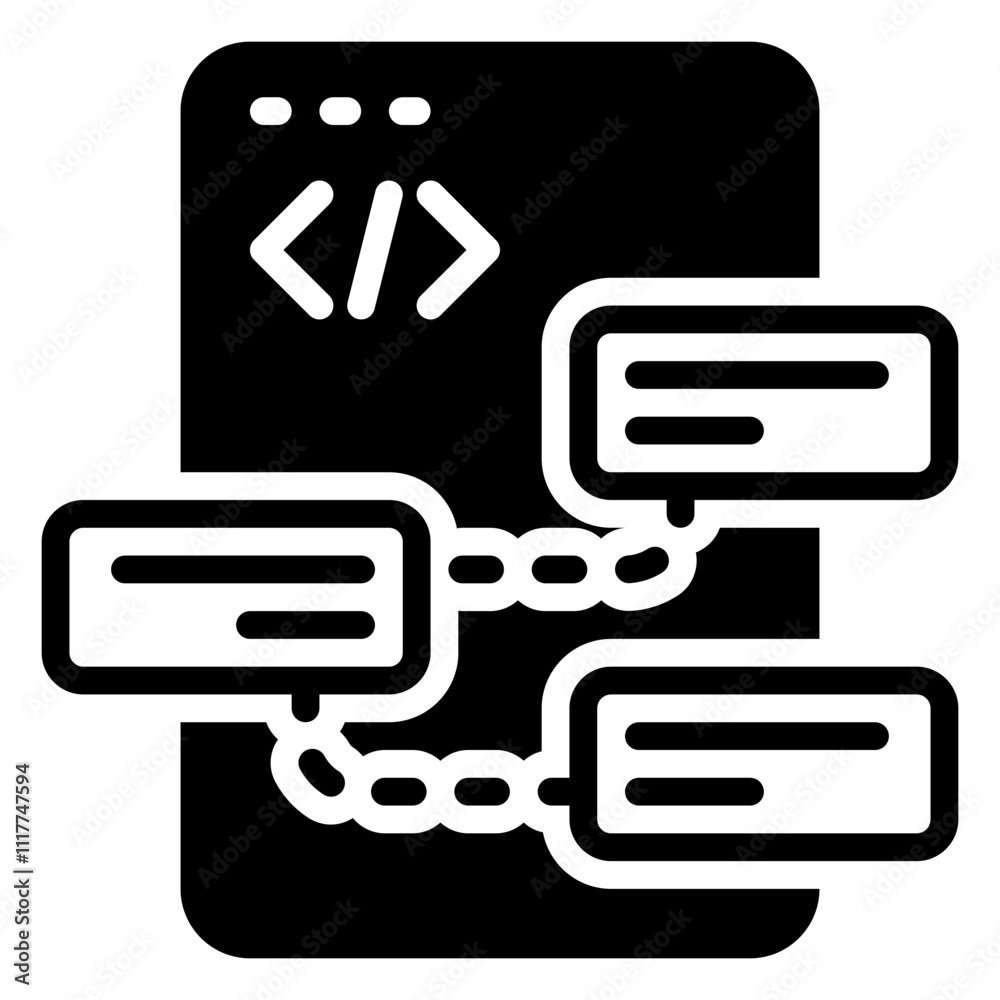 code icon, glyph icon style code icon, glyph icon style