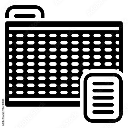 Traffic icon, glyph icon style