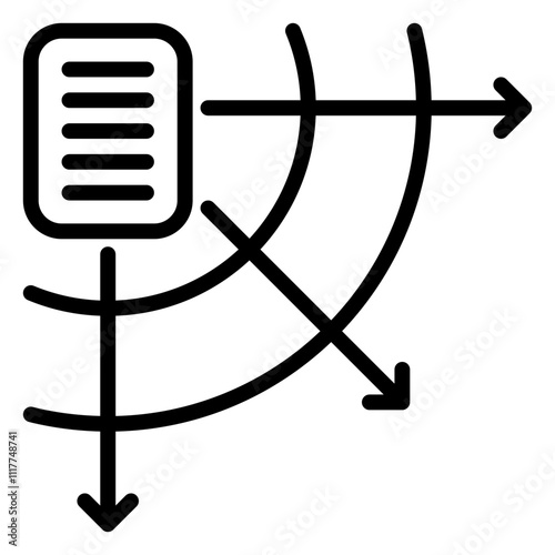 share icon, line icon style