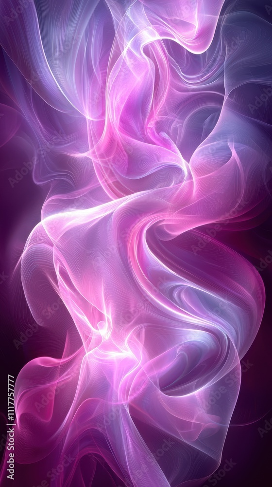 Light and shadow merge in vibrant swirling patterns of pink and purple hues Light and shadow merge in vibrant swirling patterns of pink and purple hues