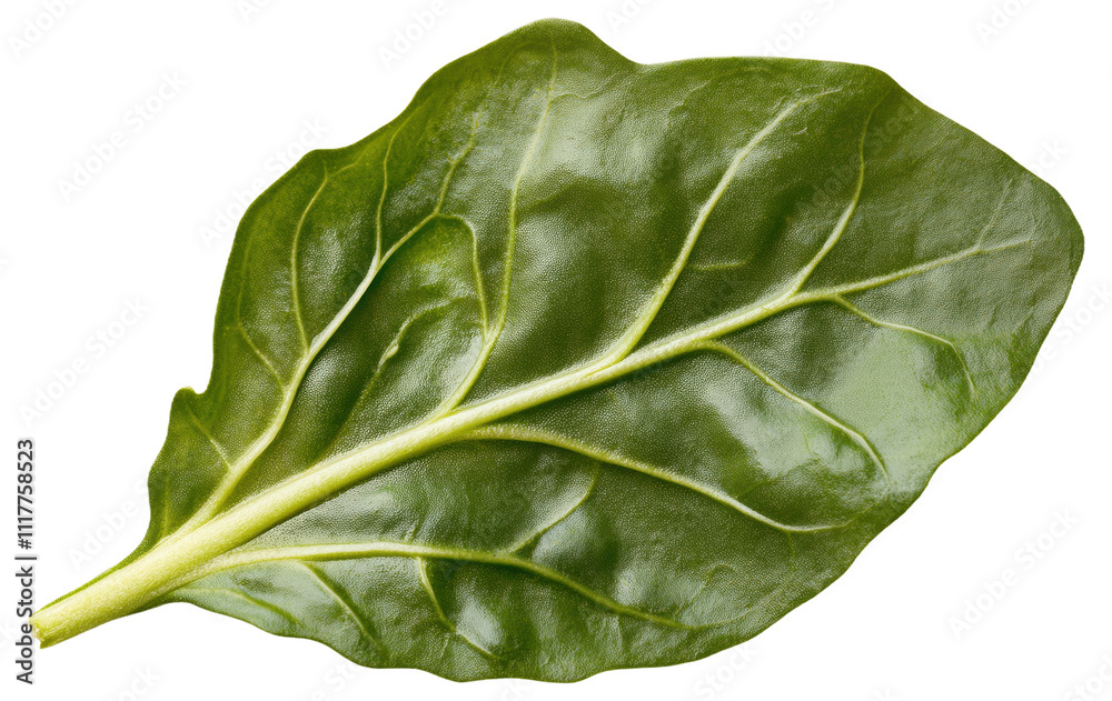 PNG Close-up of a fresh spinach leaf PNG Close-up of a fresh spinach leaf