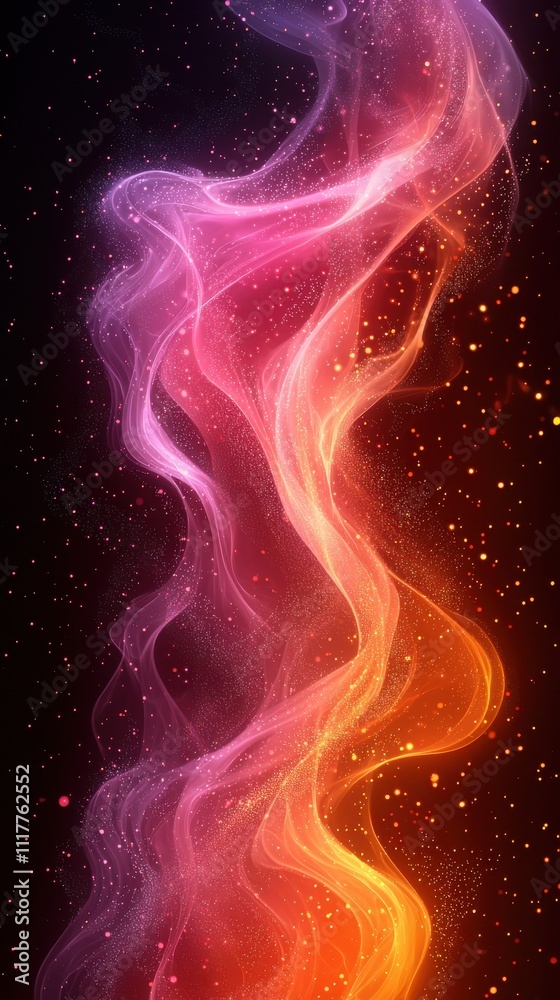 Vibrant abstract swirl of colorful light against a dark background creating a mesmerizing visual effect Vibrant abstract swirl of colorful light against a dark background creating a mesmerizing visual effect