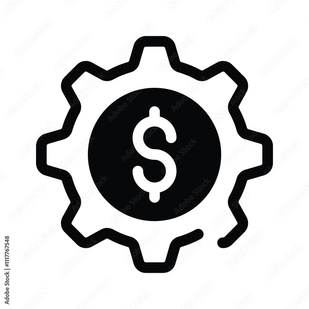 Get this amazing icon of financial management in modern style