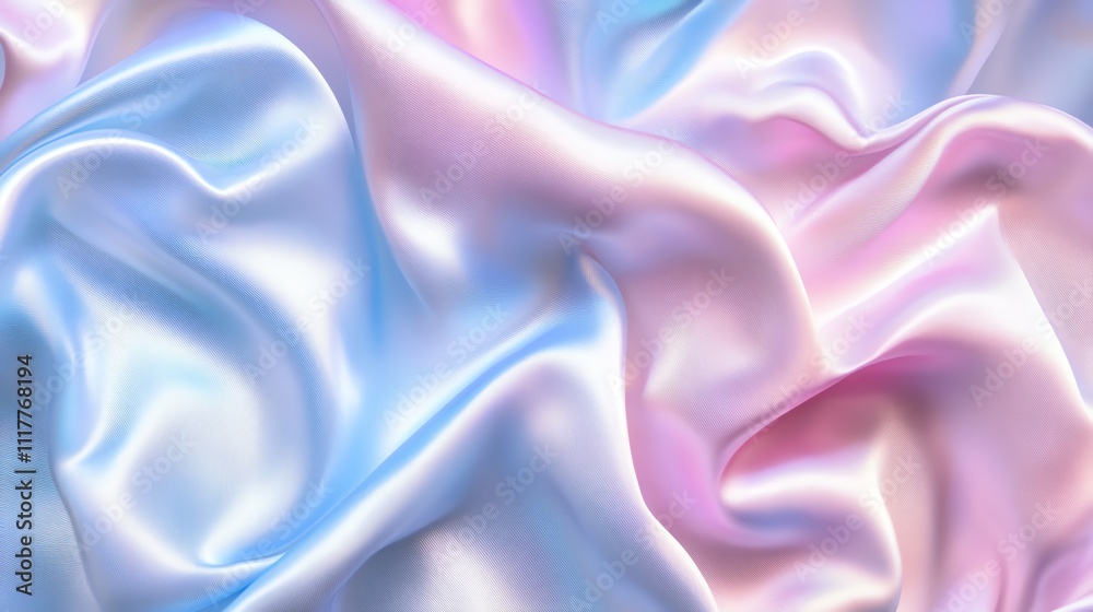 Soft, flowing pastel silk fabric with delicate folds. Soft, flowing pastel silk fabric with delicate folds.