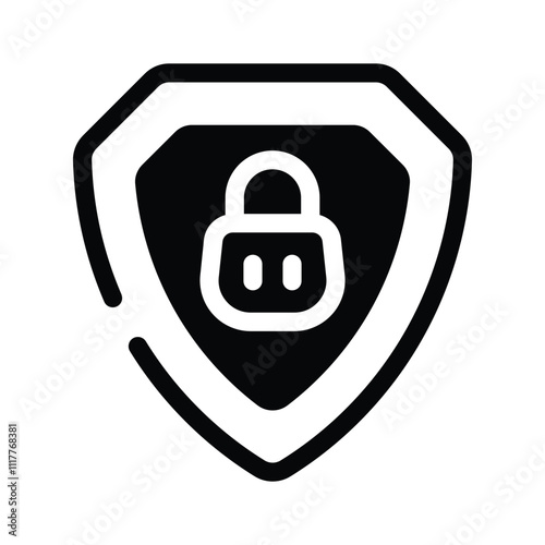 A shield with a lock, representing financial security