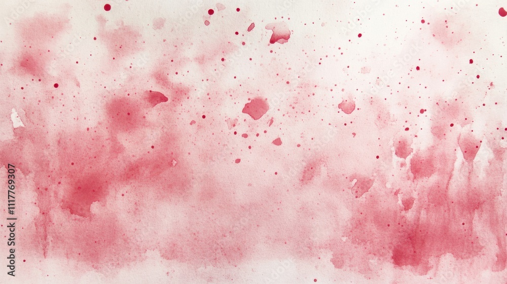 Abstract Red Watercolor Wash Background Texture. Abstract Red Watercolor Wash Background Texture.