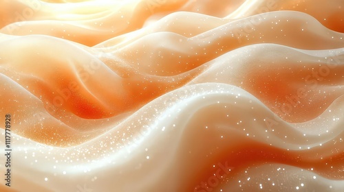 A soft, flowing abstract texture with a shimmering appearance.