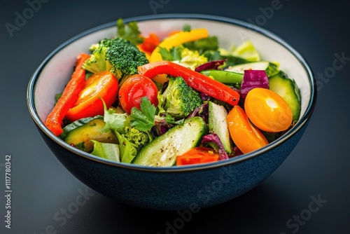 A colorful mix of vegetables served on a table, perfect for a healthy snack or meal accompaniment