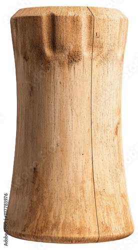 PNG Large wooden cork with a vertical crack